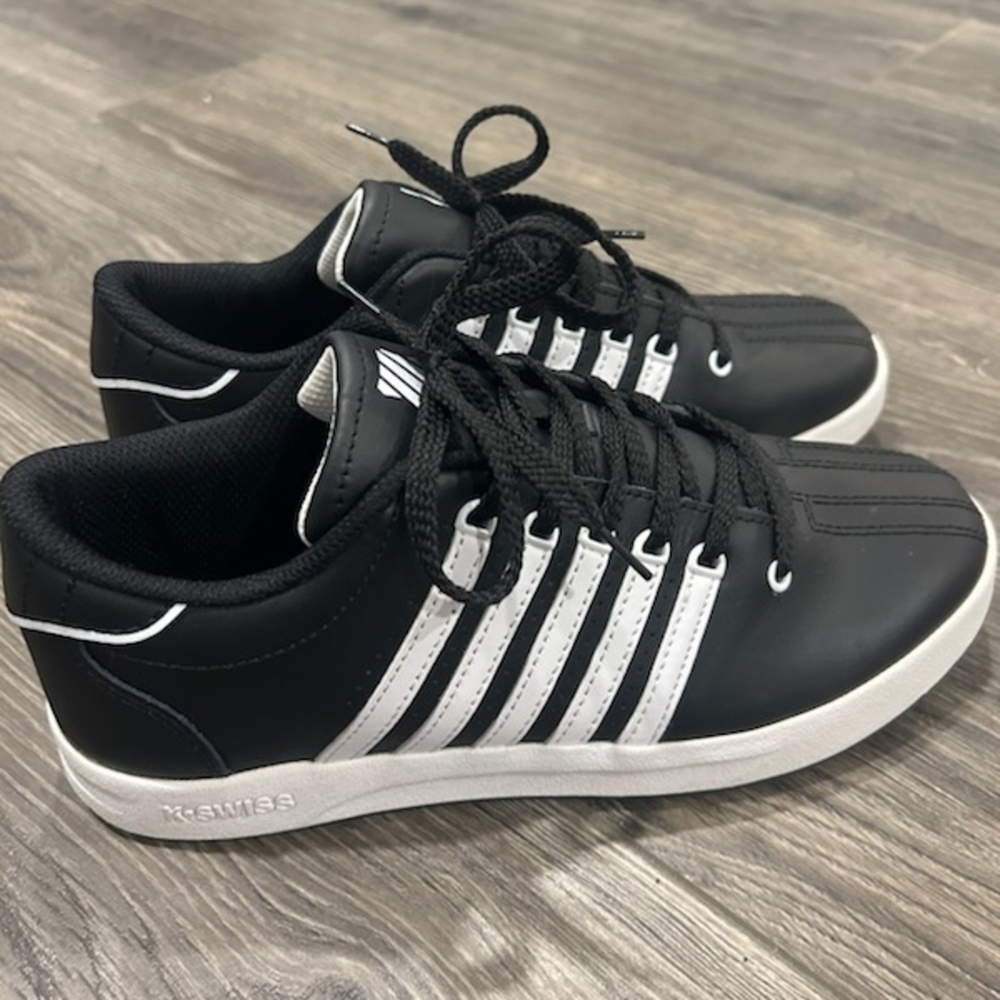 K-Swiss Women's Black and White Sneakers